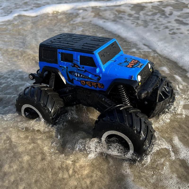 Remote Control Car, 1 Set Waterproof Off-road Car with Remote Control, Rechargeable Electric Car Toy for Kids, Birthday Gift for Boys & Girls