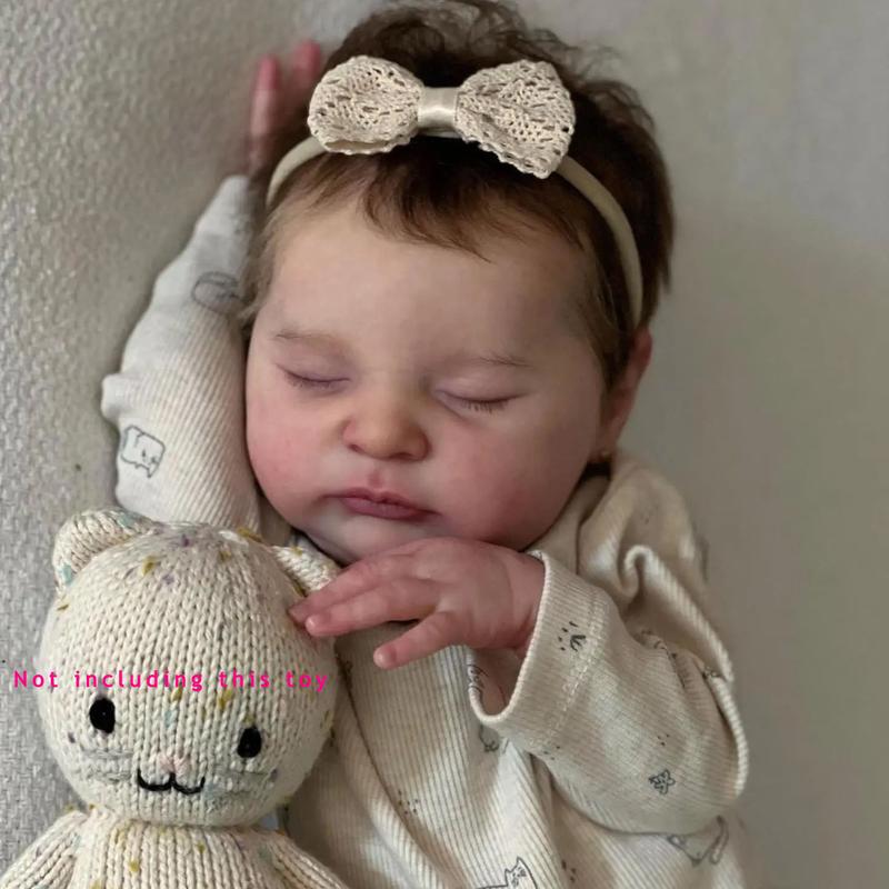 50CM Asleep Realistic silicone reborn doll,soft vinyl, perfect birthday Christmas Halloween gift Thanksgiving Day gift for girls boys gifts