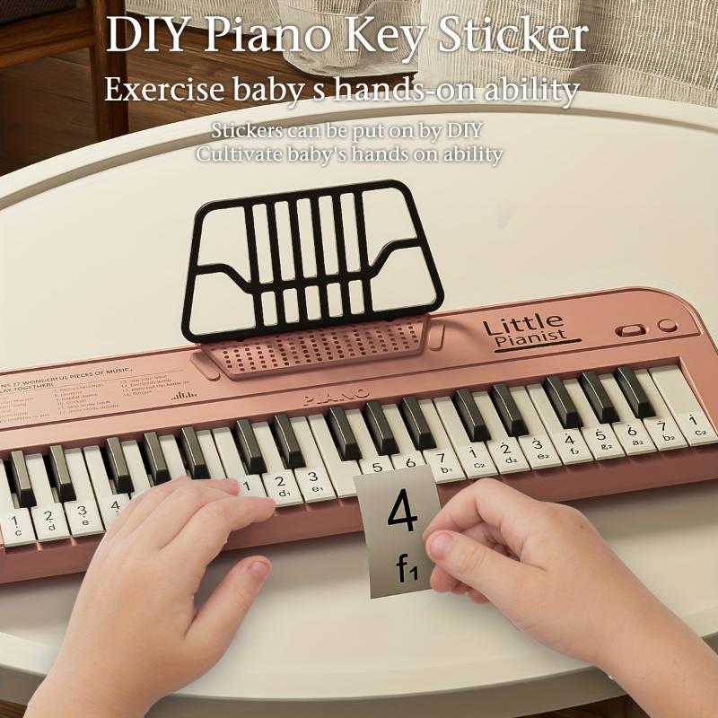 Music Keyboard With Music Stand, Piano Toys, Sheet Music, Stickers, Piano For Kids, Beginners Portable Piano, Early Education Gifts For Boy Girl, Christmas Gifts, New Year Gifts, Birthday Gifts