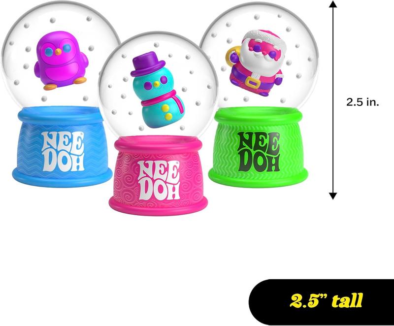 New!!! Hot!!! (best seller) - Schylling NeeDoh Squishmas Squish N' Snow Globes - Christmas Squeeze Toy - Assorted Colors - Ages 3 to Adult - black friday sale off41%