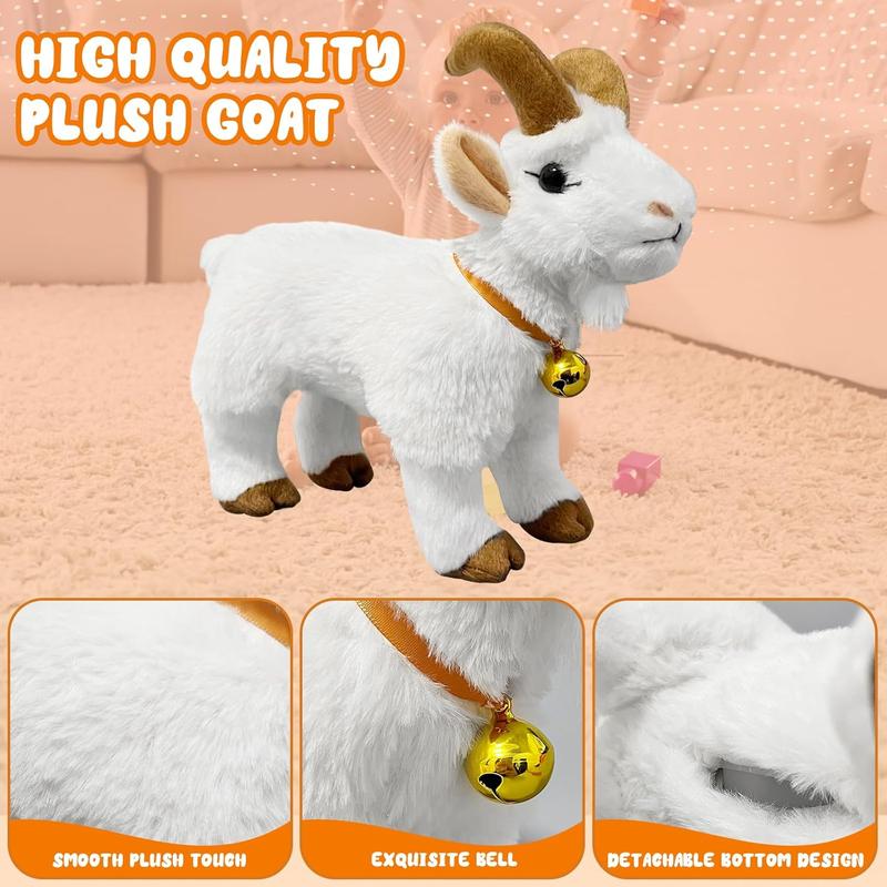 Screaming Goat Toy, Screaming Goat Plush Toy, Makes Fun Screaming Goat Sounds, Features Goat Bell, Fun Gift for Friends and Co-Workers