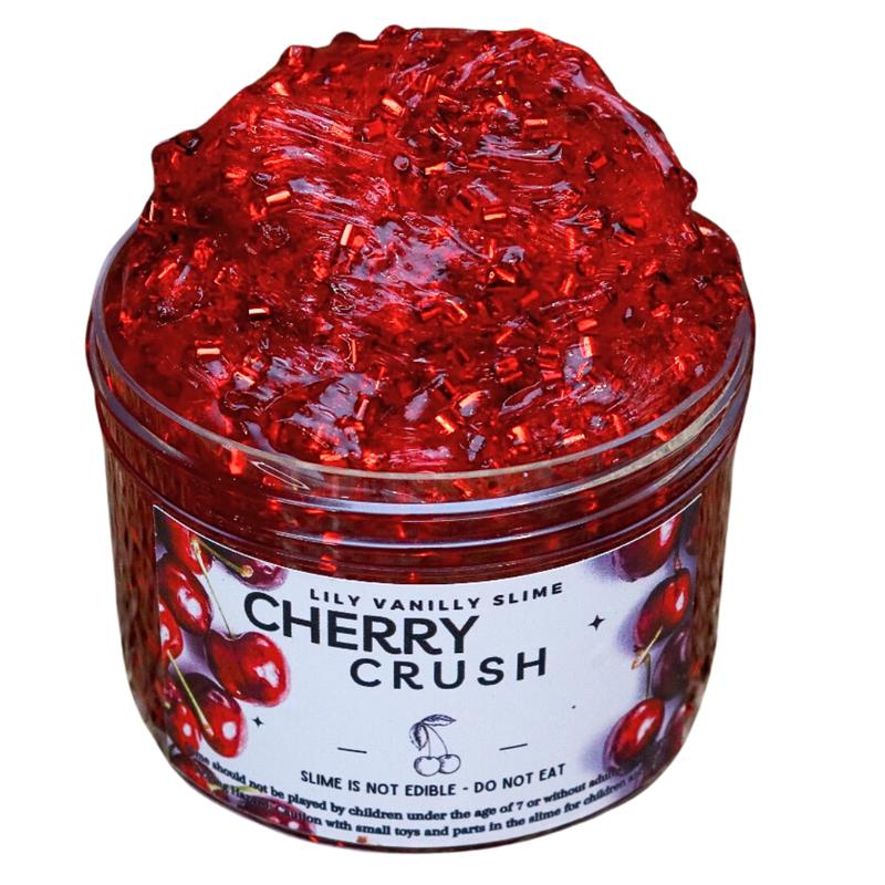 Cherry Crush Crunchy Slime DIY