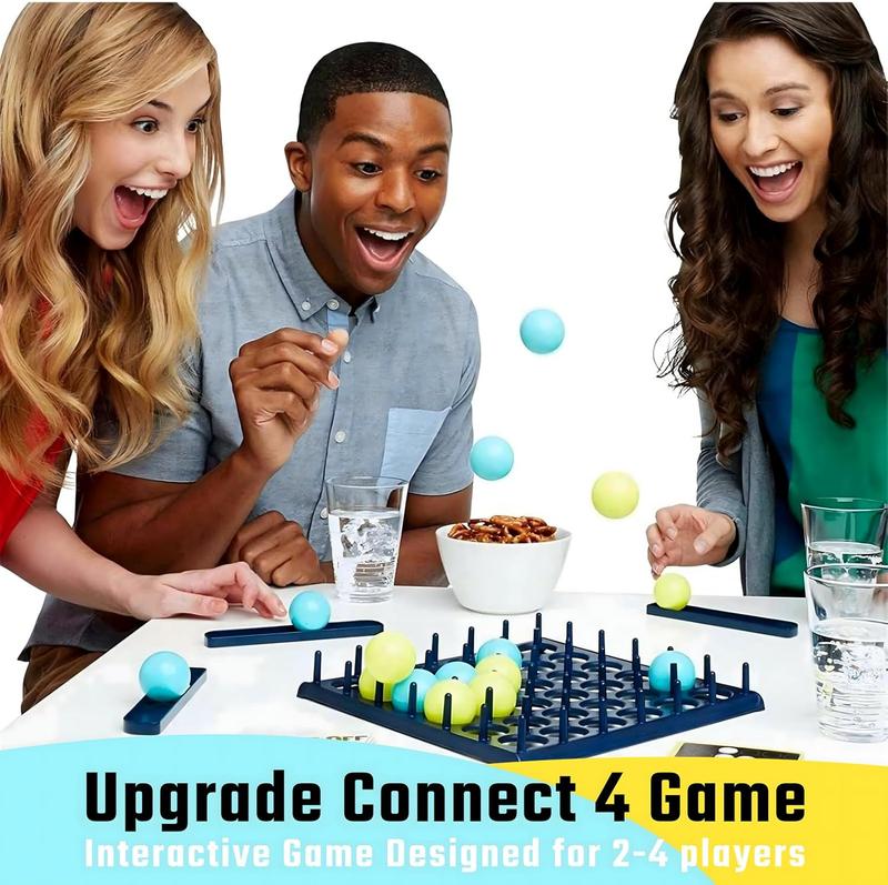 Bouncing Ball Game, Bounce Off Game - Ultimate Kids Games & Family Games & Party Games - Interactive Board Games for Kids 4-12 - Upgrade Connect 4 Four Game Set - Ideal Gifts for Boys & Girls