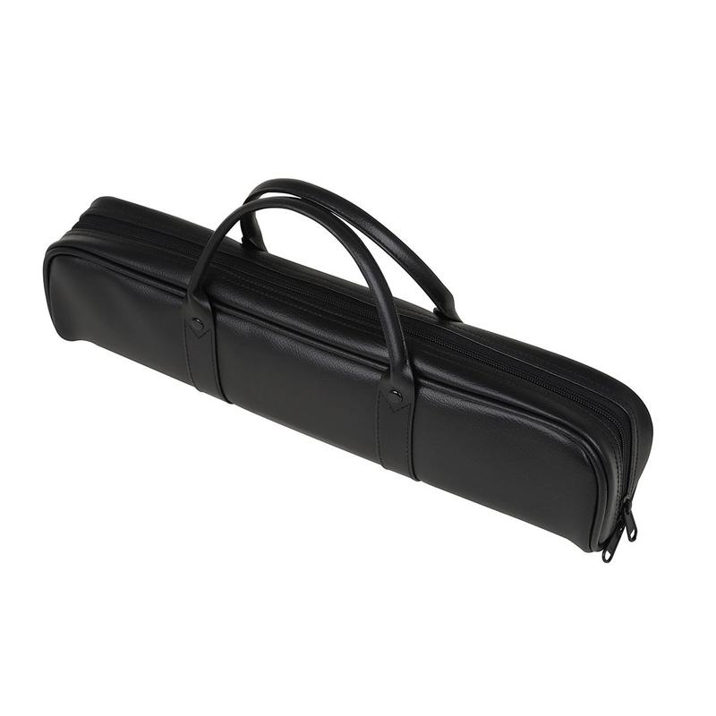 16 Hole Flute Case, PU Leather Flute Case with Strap, Musical Instrument Storage Bag, Music Accessories for Home & School