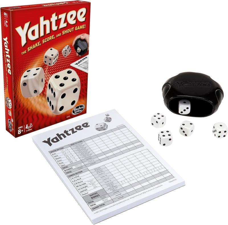 Hasbro Gaming Yahtzee - Board Game for Family and Friends