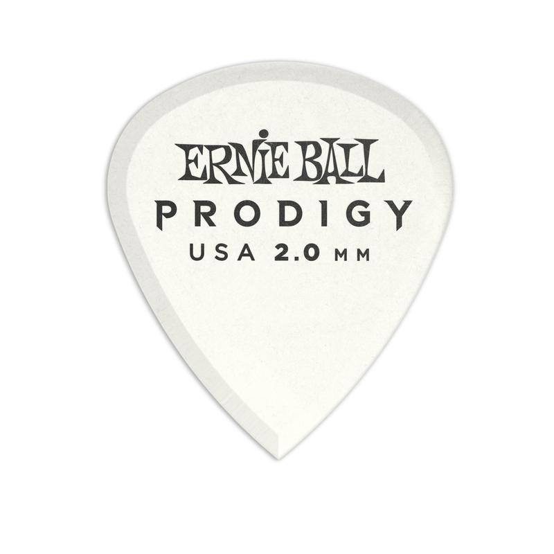 Ernie Ball 2.0mm White Mini Prodigy Picks 6-pack