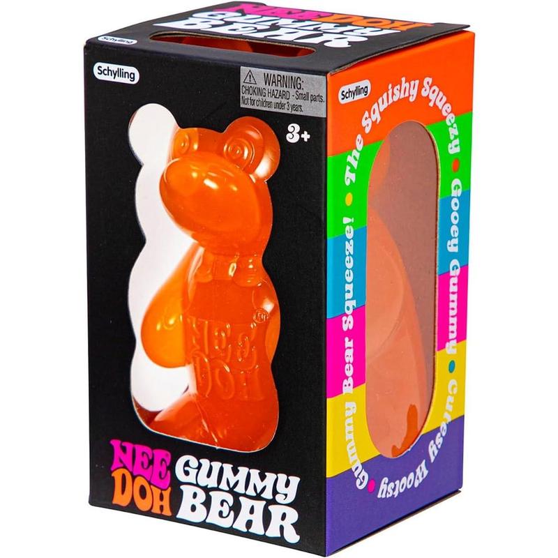 Gummy Bear - Sensory Fidget Toy - Assorted Colors - Ages 3 to Adult (Pack of 1)