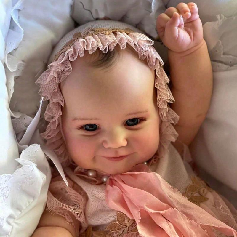 24in Lifelike Soft Silicone Reborn Doll - 60cm Handmade Art Toy with 3D-Paint Skin, Realistic Blood Vessels, and Unique Birthday Gift Idea