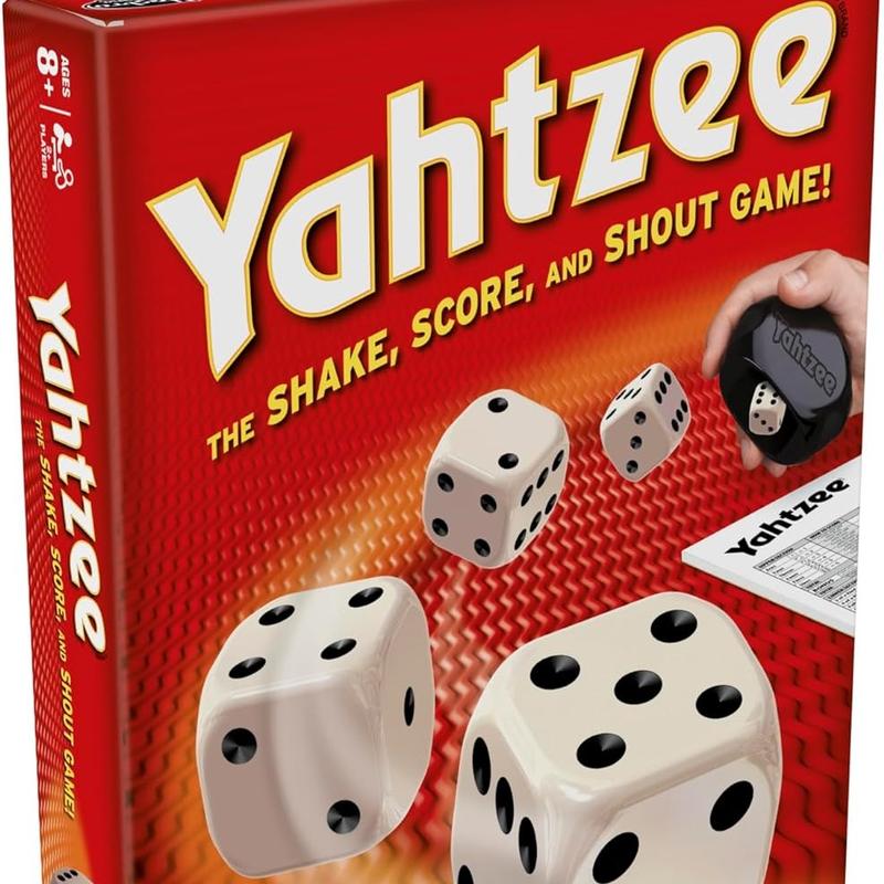 Hasbro Gaming Yahtzee - Board Game for Family and Friends