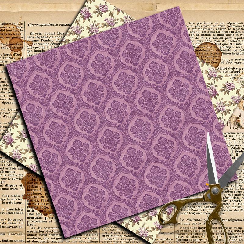 8 Sheets Set Flower Pattern Design Cardstock, Square Mixed Pattern Decorative Paper For DIY Craft Gift Scrapbooking