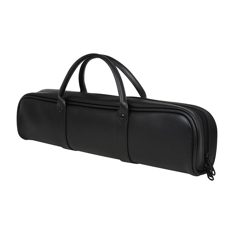 16 Hole Flute Case, PU Leather Flute Case with Strap, Musical Instrument Storage Bag, Music Accessories for Home & School