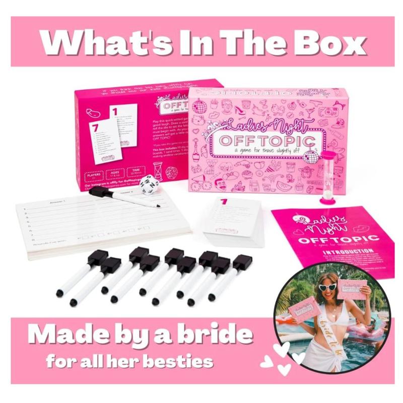 Hilarious Bachelorette Party Game for Adults - Fun Ladies Night Board Game - Gift for The Bride