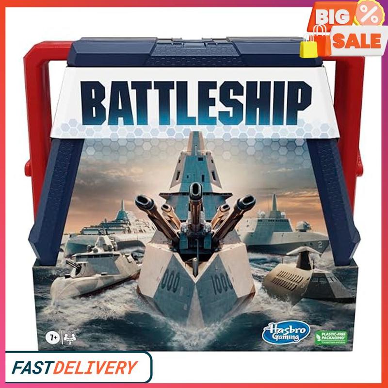 Battleship Classic Board Game, Strategy Game for Kids Ages 7 and Up, Fun for 2 Players