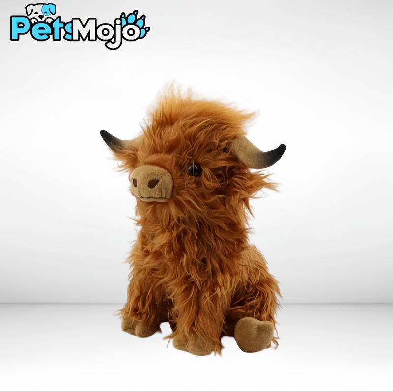 Highland cow plush toy, simulation cow stuffed animal toy, cute summer ornaments sofa decoration, kreeptures plushies toy, companion toys, fidget toys, highland cow plushie, christmas gift for men & women, cuddly plush comfort toys, pets plush toys