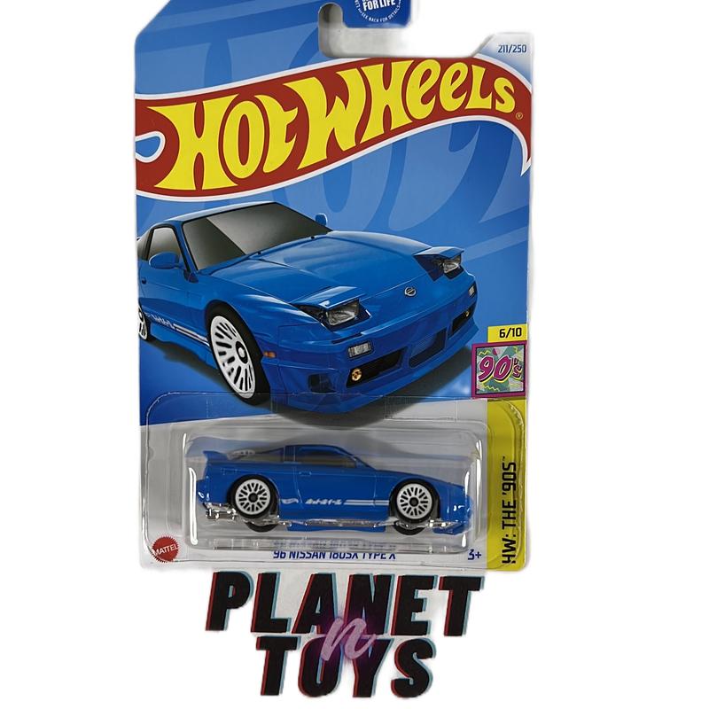 Hot Wheels 96 Nissan 180SX TYPE X Diecast Car - 1:64 Scale