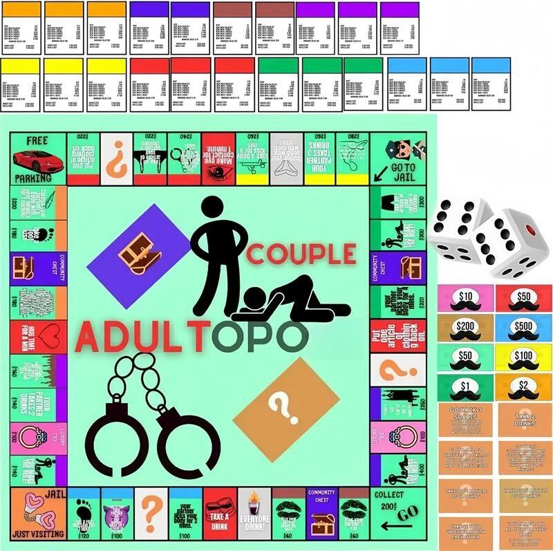 Couple Board Game 2024 - Fun and Engaging Gameplay, Strengthens Relationships, Perfect for Date Nights, Compact Design, Trending on TikTok