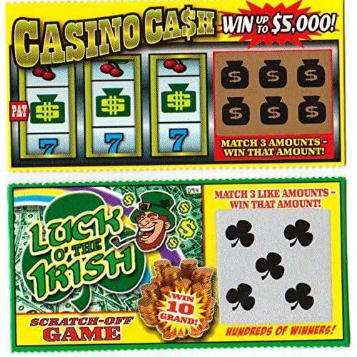 Lottery Ticket Scratch Tickets (5 Tickets   1 Pack) Pranking Toys for Friend and Family Scratcher Jokes and Gag Winning Tickets Surprise. 1381-E