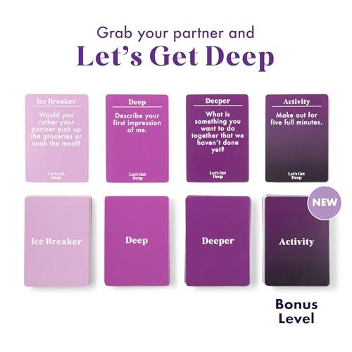 Let's Get Deep by Relatable Game for Couples, Great for Date Night Ideas, Stocking Stuffers for Women, Couples Gift, and Long Distance Relationship Christmas Gift, with 300 Question and Activity Cards