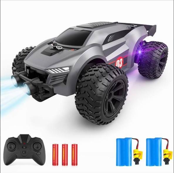 High-speed remote control car | 20km h Super durable design Equipped with 2 1000mAH batteries Ideal birthday gift and holiday gift for children aged 3-8