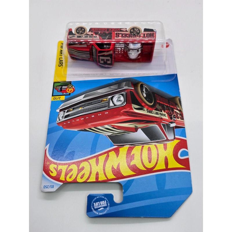 2024 Hot Wheels Red 67 Chevy C10 HW Art Cars #83