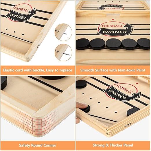 Emoin Fast Sling Puck Game,Sling Puck Game, Sling Board Games Toy,Paced Winner Board Games Toys for Friends