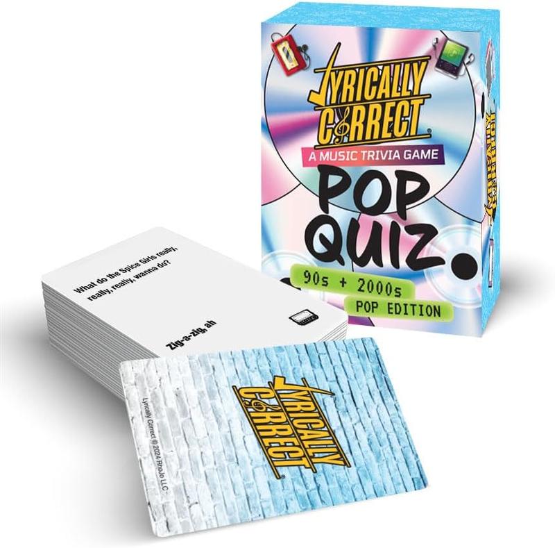 Lyrically Correct Music Trivia Card Game | Multi-Generational Family Gatherings, Adult Game Night and Fun Trivia (90's and 2000's Pop)