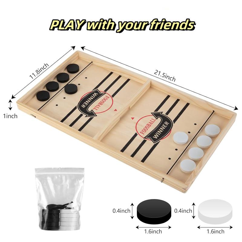 Emoin Fast Sling Puck Game,Sling Puck Game, Sling Board Games Toy,Paced Winner Board Games Toys for Friends