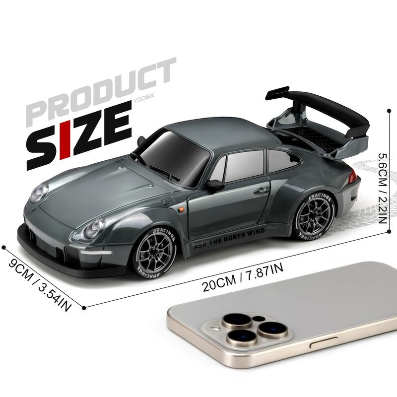 1:24 Remote Control Drift Car, 2. 4ghz 4WD RC Tail Strop Lights, Tires and Roadblocks Tools, Best Birthday, Halloween, Christmas Gift