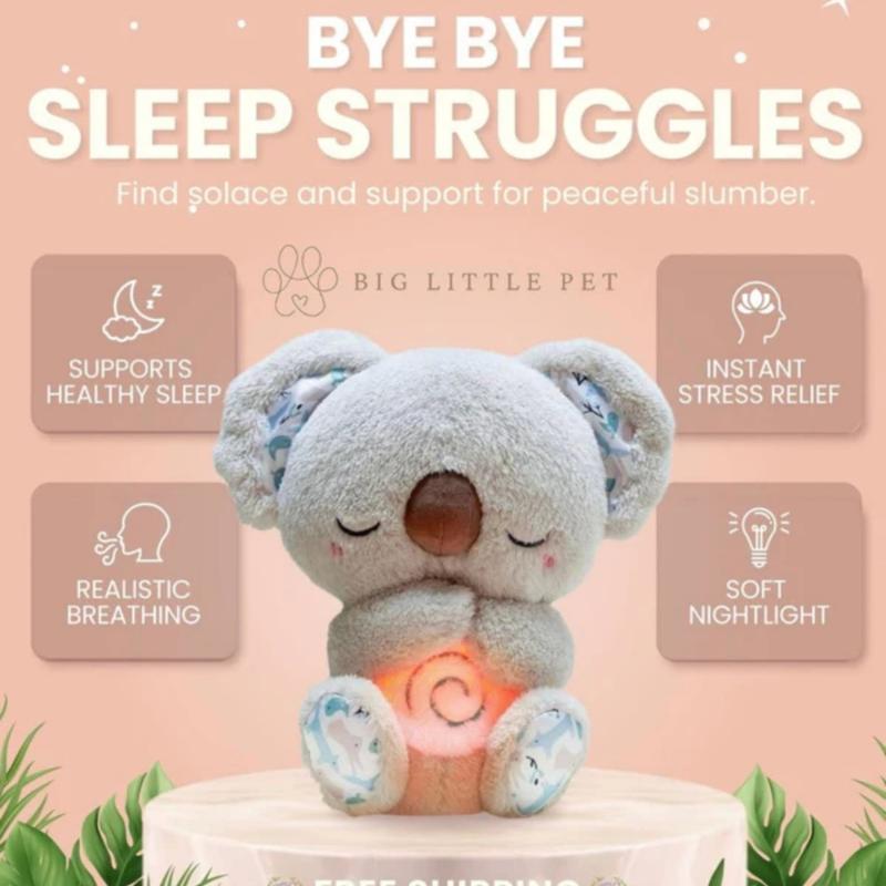 Breathing Koala Plush | My Koala Plush Good night, breathing and glowing sweet and soothing veil, a gift for girls or boys