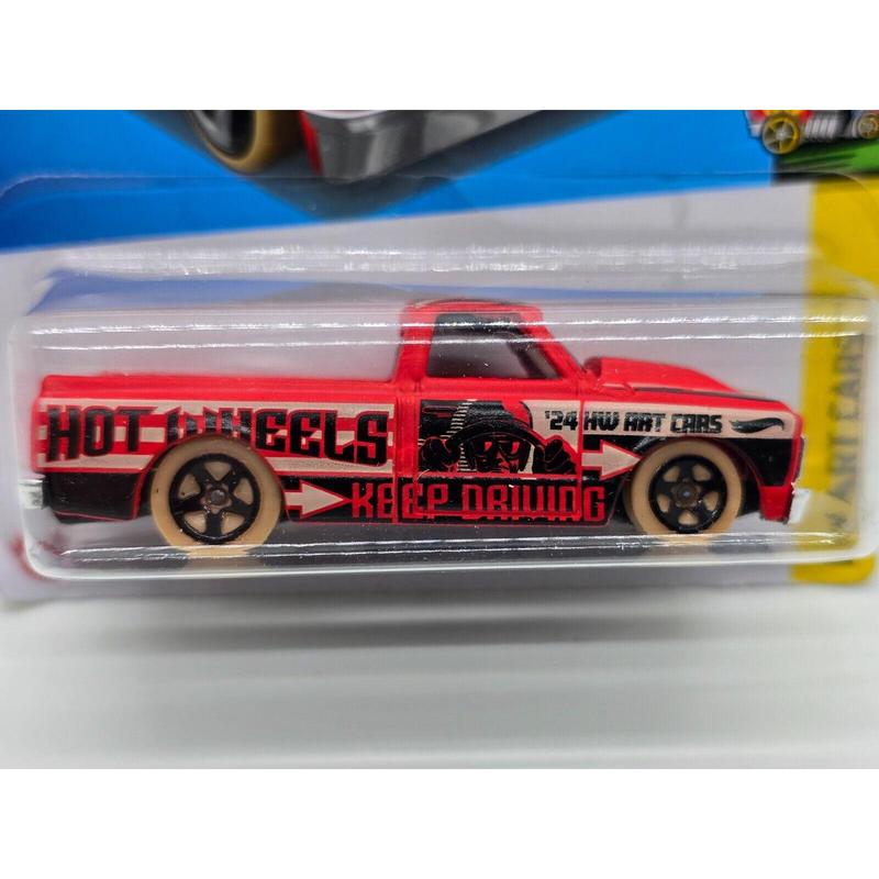 2024 Hot Wheels Red 67 Chevy C10 HW Art Cars #83