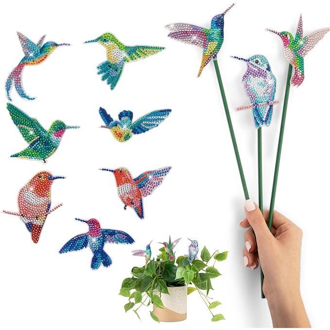 10 Pack Birds Diamond Painting Kit for Garden Decor DIY Diamond Art diamond paintings