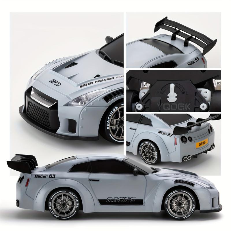 1:24 Remote Control Drift Car, 2. 4ghz 4WD RC Tail Strop Lights, Tires and Roadblocks Tools, Best Birthday, Halloween, Christmas Gift