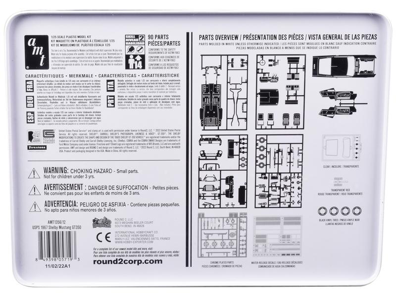 Skill 2 Model Kit 1967 Shelby Mustang GT350 USPS (United States Postal Service) 