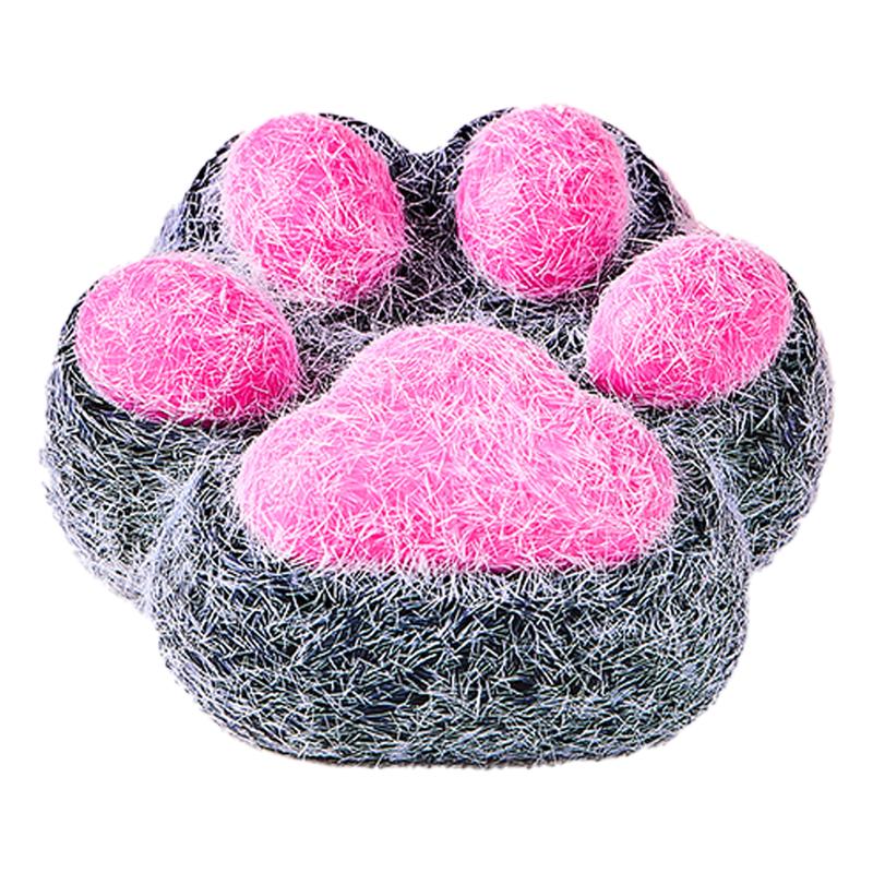 Tabasquishy Handmade Black-Fuchsia Kitten Paw Taba Squishy – Perfect Stress Relief Toy