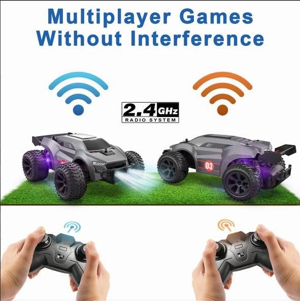 High-speed remote control car | 20km h Super durable design Equipped with 2 1000mAH batteries Ideal birthday gift and holiday gift for children aged 3-8