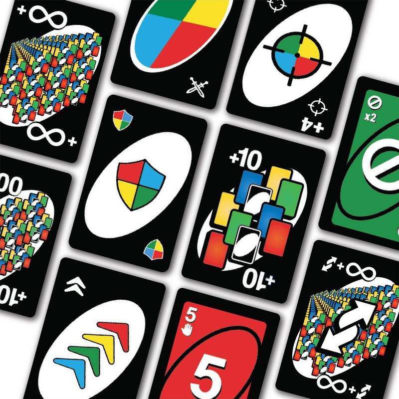 UNO INFINITY 178 cards new version Full Basic + Expansion, Board game for entertainment with friends