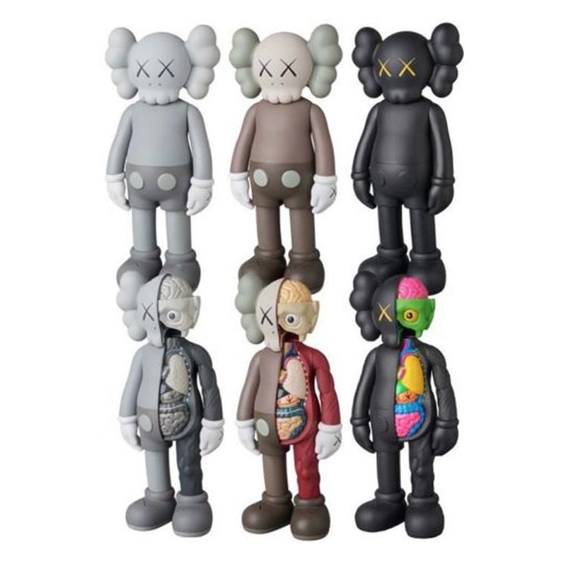 KAWS COMPANION 20CM leather-free character model toy made of high quality PVC, safe for children, used as a gift for children, car decoration, collection