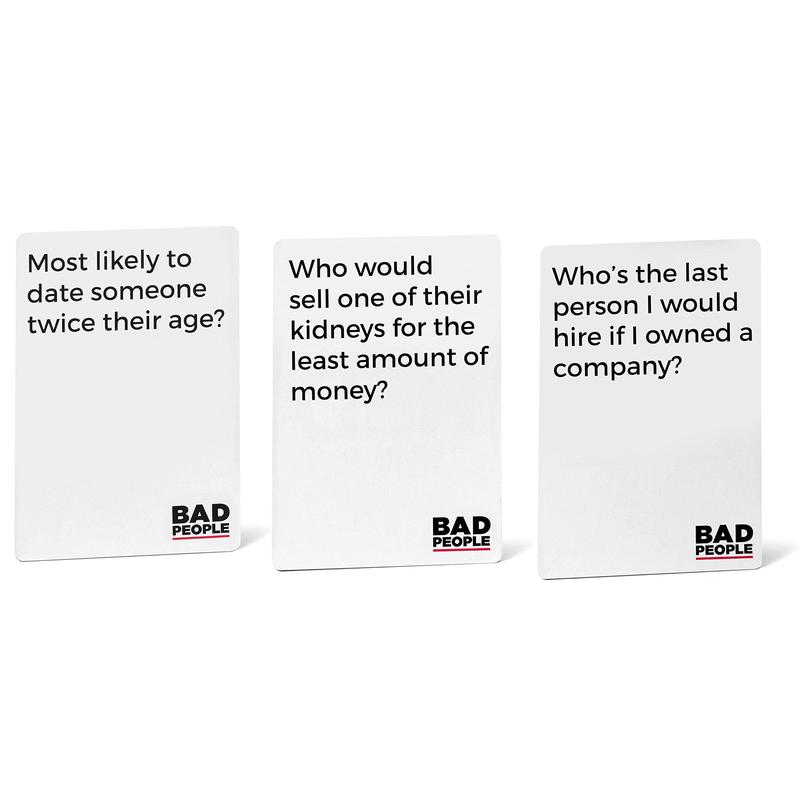 BAD PEOPLE Party Game - Green Expansion - 100 New Question Cards for The Hilarious Adult Card Game for Fun Parties & Board Games Night with Your Group - Find Out What Your Friends Really Think of You