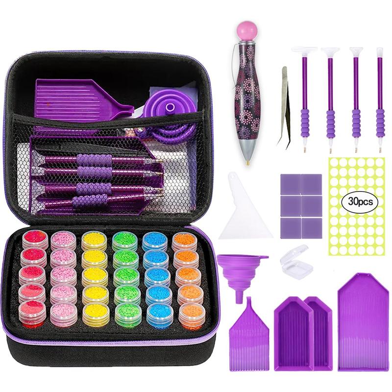 5D DIY Diamond Arts Colorful Painting Tool Set, 1 Set Multifunctional Diamond Arts Colorful Painting Tool Accessories, DIY Diamond Arts Tool Kit