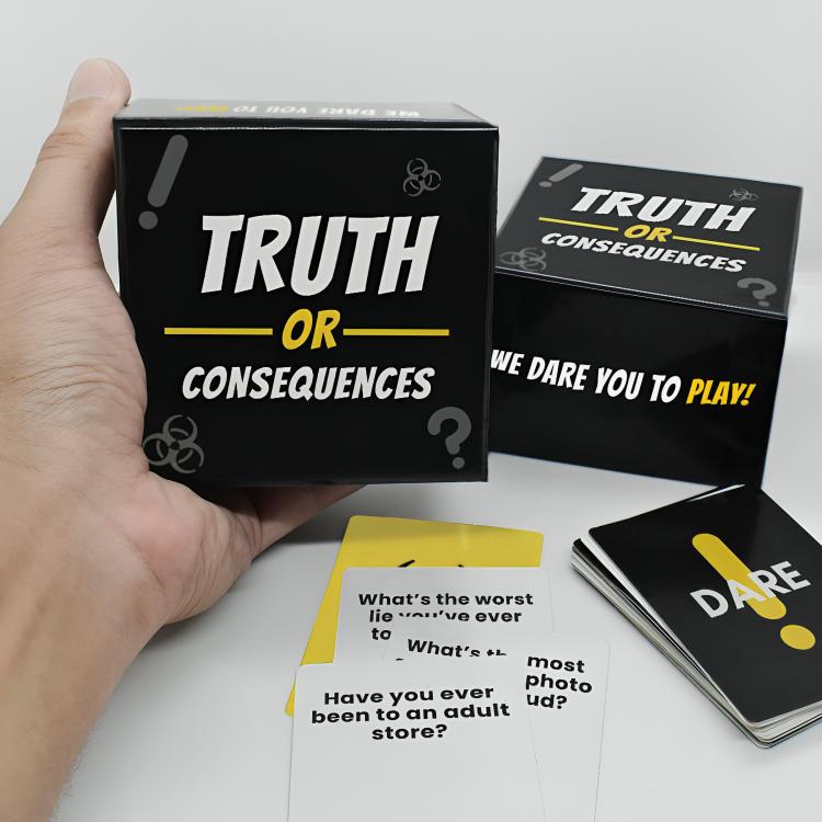 TRUTH, DARE, OR CONSEQUENCE PARTY CARDS GAME