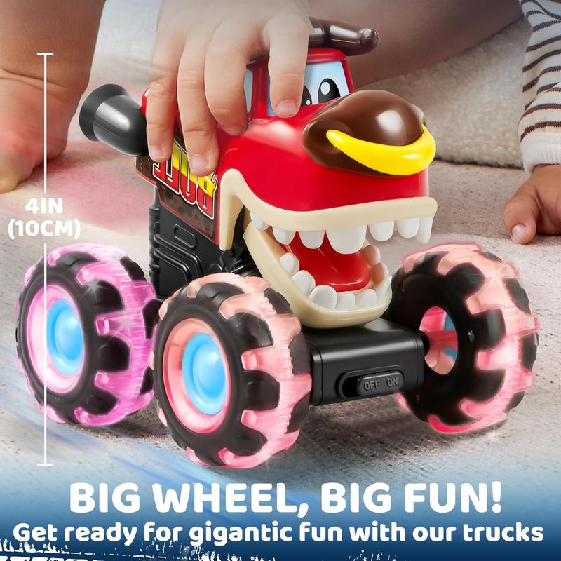 NEW - EARLY CHRISTMAS SALE Christmas Gift 3 Pack Monster Truck Toy, Motion Activated Light-Up Cars, Press & Go Cars for Boys Girls