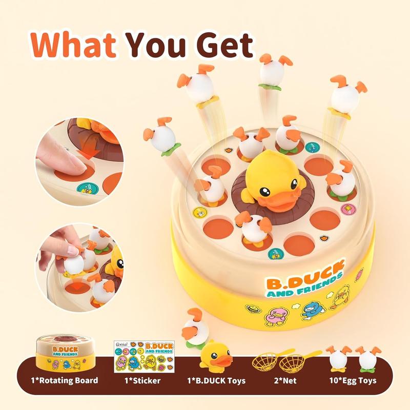 B .4-6 Children's Duck Game, 4-8 Years Old And8-12Children Bouncing Duck Board Game, Suitable5-7Family Games Toys for Boys and Girls, Ideal Holiday Gift