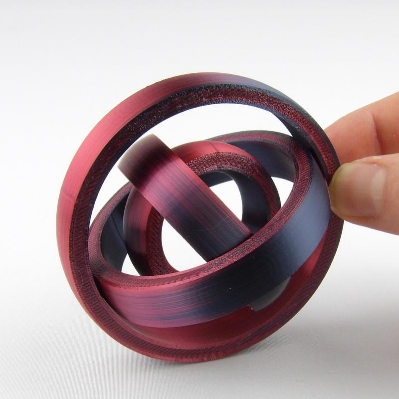 3D Printed Gyroscopic Fidget Rings - Stress Relief and Fidget Toy - Multicolor!