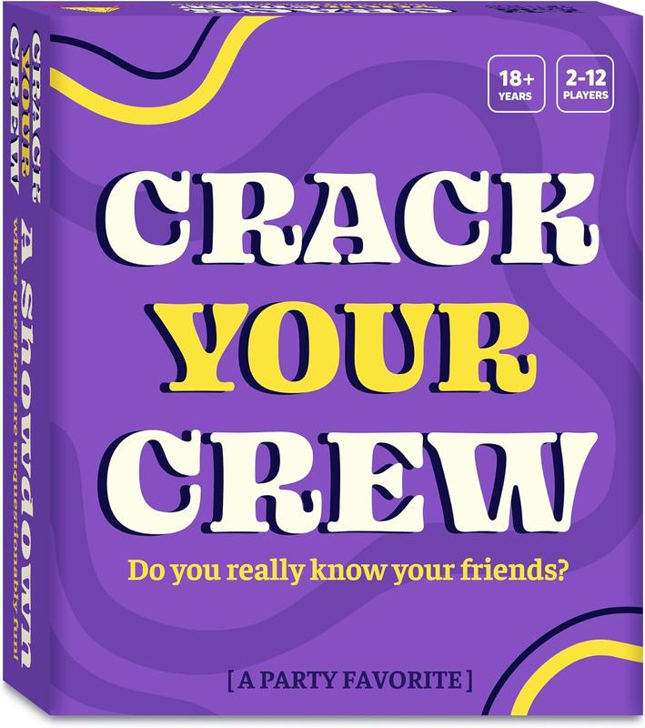 Crack Your Crew - Party Favorite Card Game for Adults, Hilarious, Social, Interactive, Fun for Game Nights & Gatherings, 2-12 Players, Ages 18+