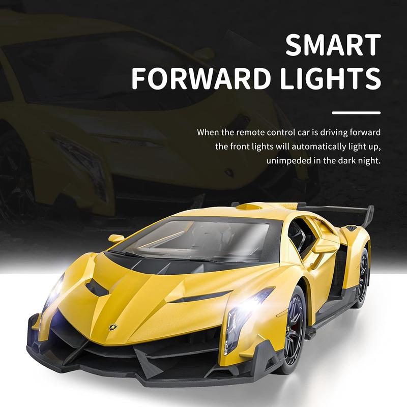 Officially Licensed RC Series, 1:24 Scale Electric Sport Racing Hobby Toy Car Lamborghini Model Vehicle for Boys Girls 3 4 5 6 7 8 9 Years Old Birthday Gifts