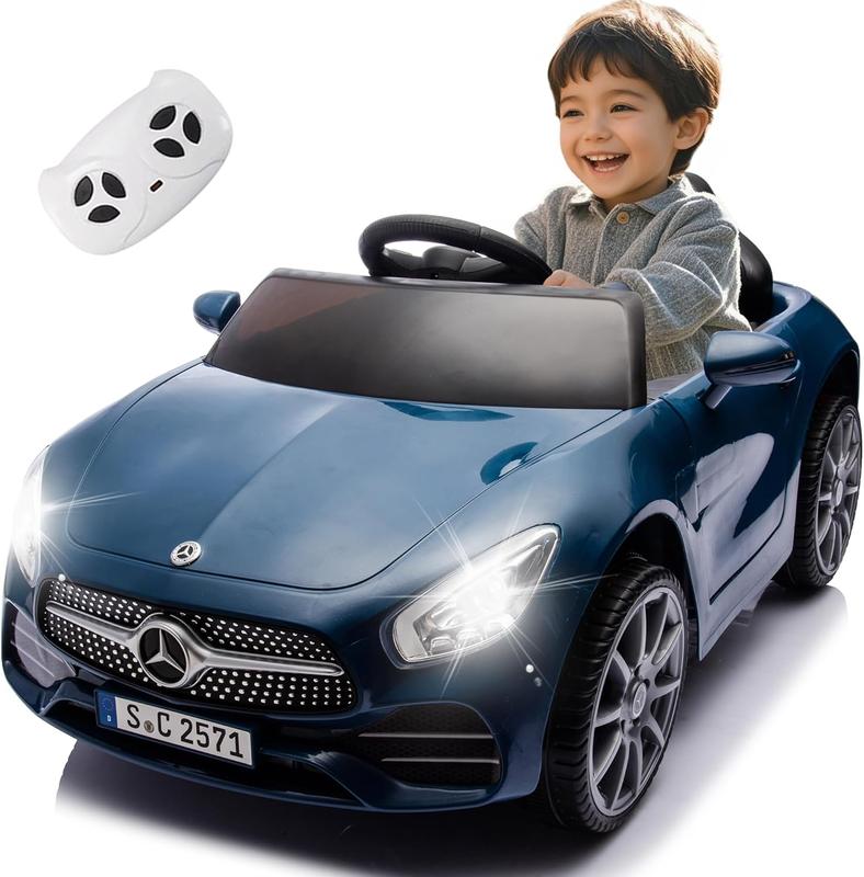 Licensed Mercedes-Benz CLS 350 12V Ride-On Car for Kids with Parent Control, Bluetooth, LED Lights, Music, USB, Adjustable Speeds.