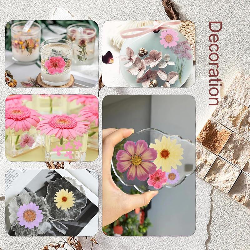 Natural Pressed Dried Flowers Resin, Dry Flowers for Resin Accessories, Dried Flower for Scrapbooking DIY Art Crafts, Epoxy Resin Jewelry Molds, Candle, Soap Making, Craft Making