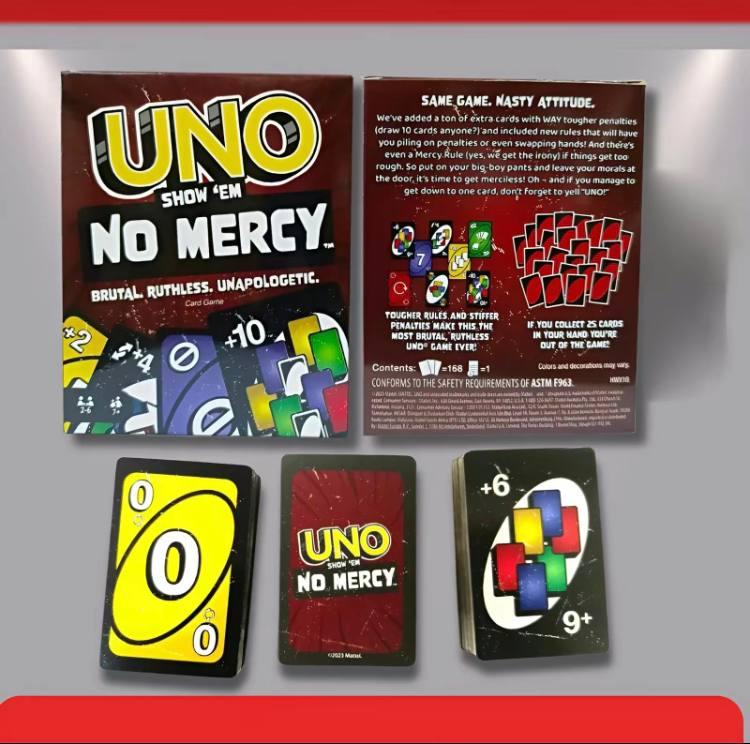 [196-165 card] UNO NO MERCY PLUS deck: an upgraded game, UNO +10 with strict rules