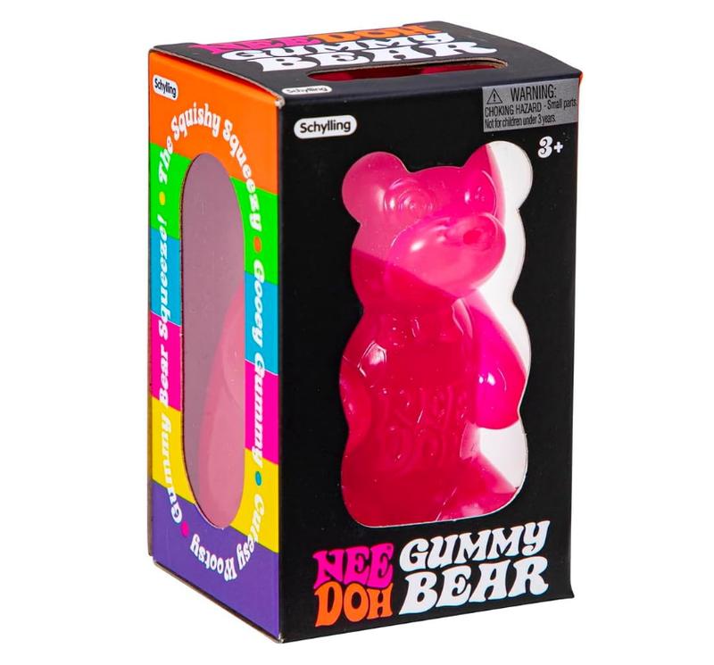 Schylling NeeDoh Gummy Bear - Sensory Fidget Toy with Jelly-Like Filling