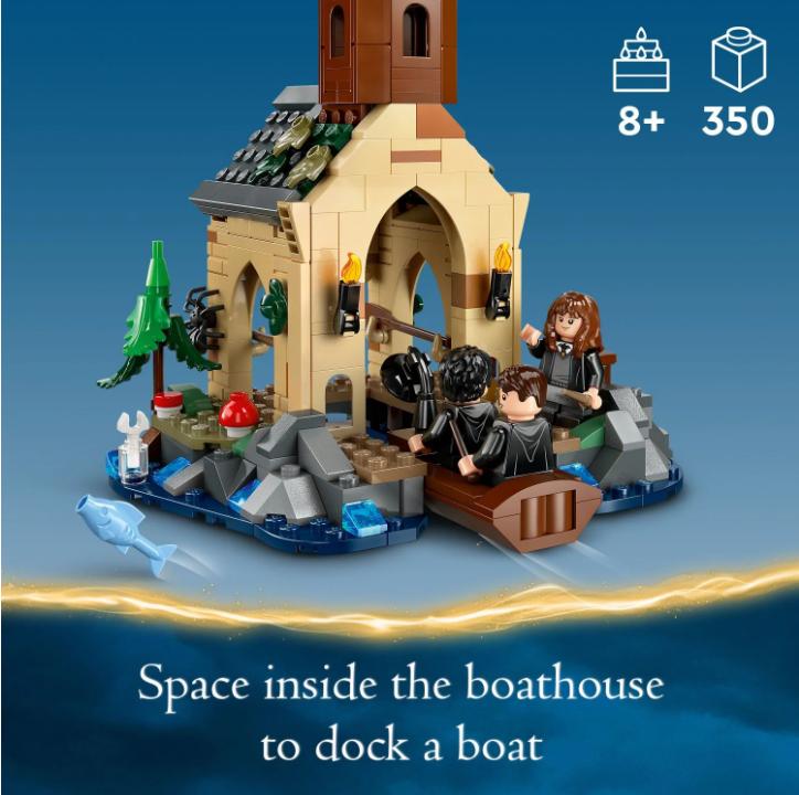 Harry Potter Hogwarts Castle Boathouse Building Set, Toy for Kids, Boys and Girls Ages 8-10, 76426